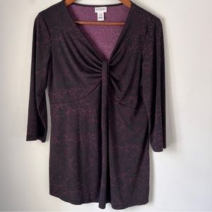 Motherhood Maternity Top V Neck Womens Size Medium